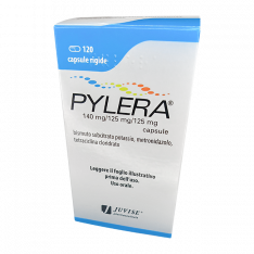 Пилера (Pylera) 140мг/125мг/125мг капсулы 120 шт.
