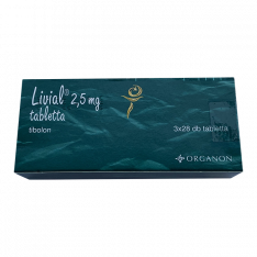 Ливиал (Тиболон) таблетки 2.5мг №84 (3*28шт)!!!